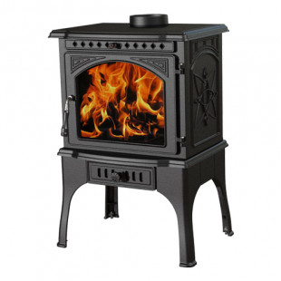 Чугунная печь-камин Cooker Fireway чугунная дверца со стеклом до 100 м.кв.